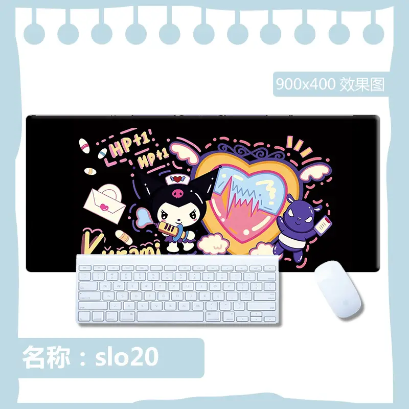 Sanrio Mouse Pad Kuromi Keyboard Anti-Slip Mat Cinnamoroll Female Study Desk Mat Computer Desk Cartoon Large Size - Image 28