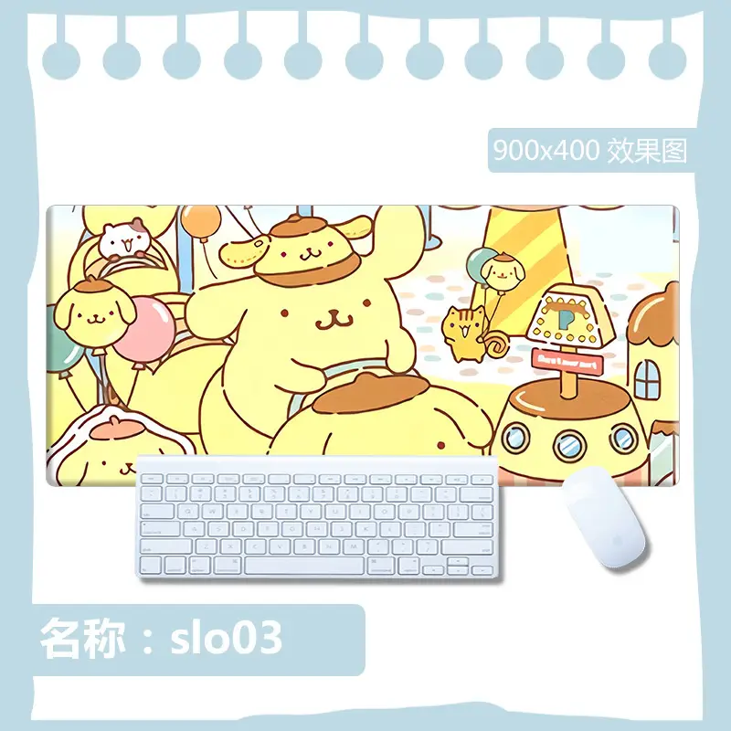 Sanrio Mouse Pad Kuromi Keyboard Anti-Slip Mat Cinnamoroll Female Study Desk Mat Computer Desk Cartoon Large Size - Image 3