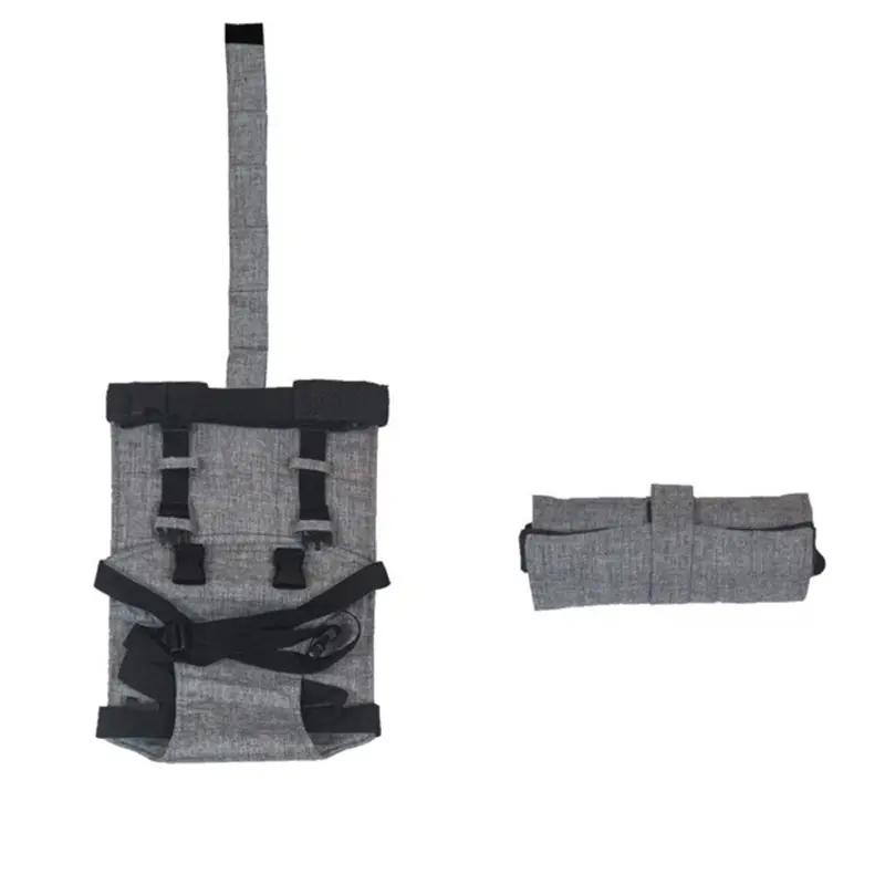 Folding Baby Dining Chair Bag Grey Safety Strap - Image 3