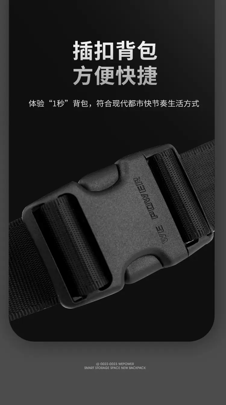Men's Black Multi-Functional Waist Bag with Camera & Tablet — feature 10