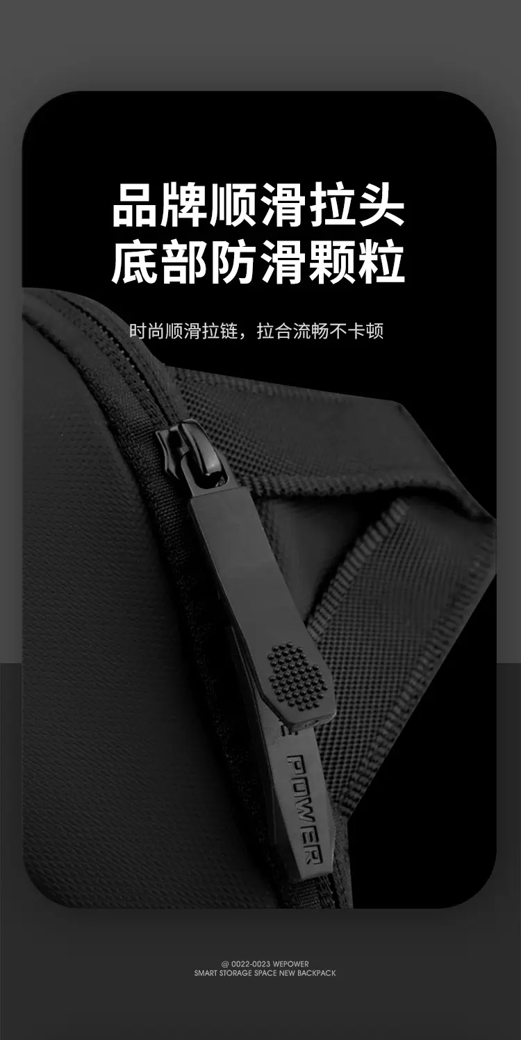Men's Black Multi-Functional Waist Bag with Camera & Tablet — feature 11