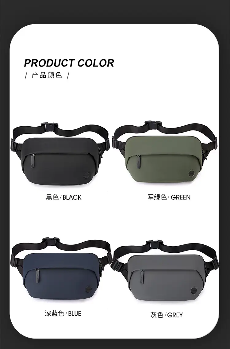 Men's Black Multi-Functional Waist Bag with Camera & Tablet — feature 13