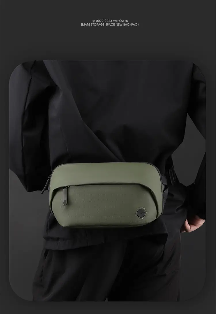 Men's Black Multi-Functional Waist Bag with Camera & Tablet — feature 15