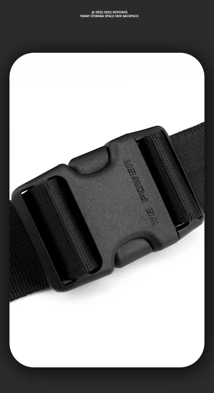 Men's Black Multi-Functional Waist Bag with Camera & Tablet — feature 20