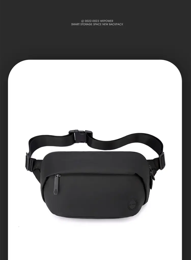 Men's Black Multi-Functional Waist Bag with Camera & Tablet — feature 23