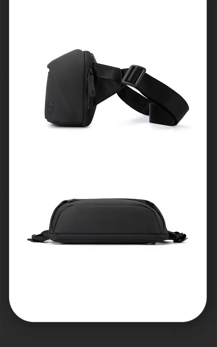 Men's Black Multi-Functional Waist Bag with Camera & Tablet — feature 25