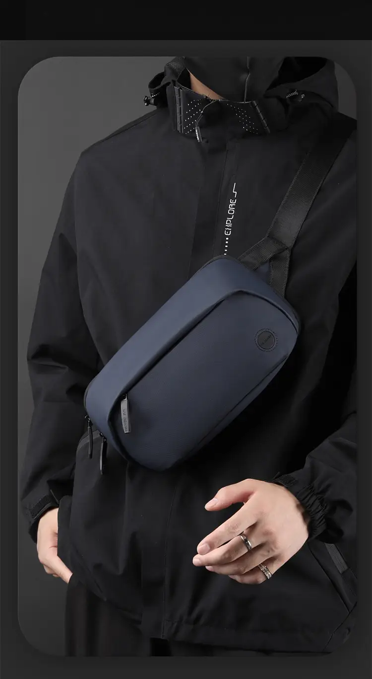 Men's Black Multi-Functional Waist Bag with Camera & Tablet — feature 4