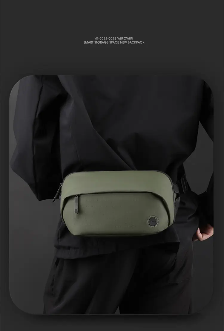 Men's Black Multi-Functional Waist Bag with Camera & Tablet — feature 5