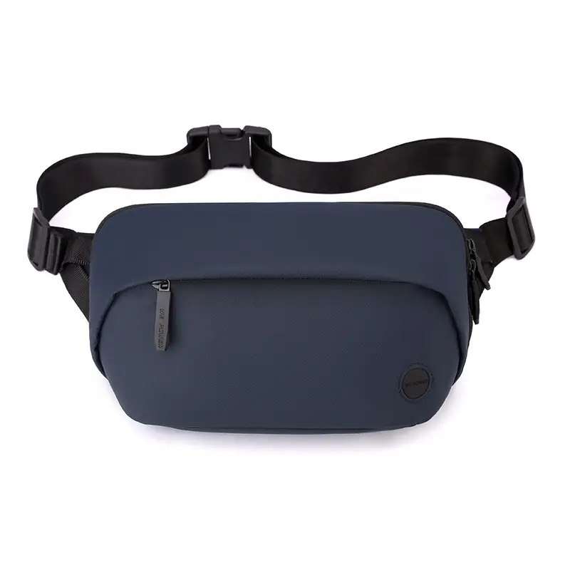 Men's Black Multi-Functional Waist Bag with Camera & Tablet - Image 3