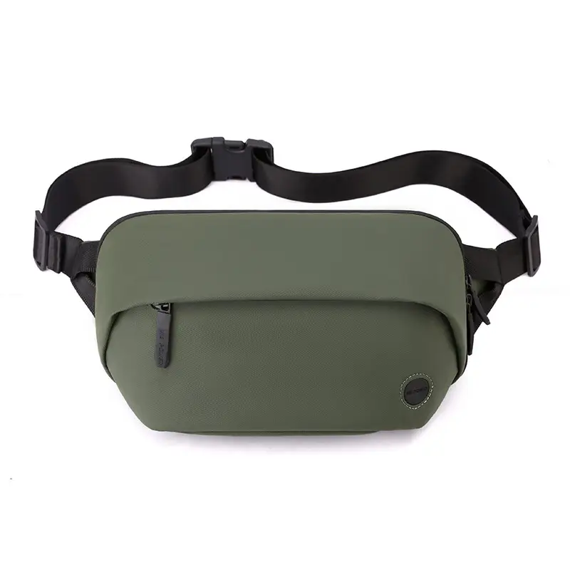 Men's Black Multi-Functional Waist Bag with Camera & Tablet - Image 4