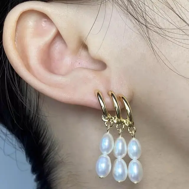 925 Silver Pearl Earrings for Women