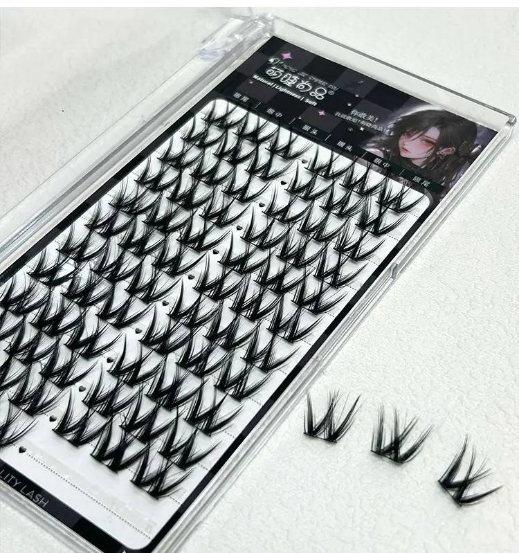 Cute W-Shaped False Eyelashes for Single Eye — feature 9