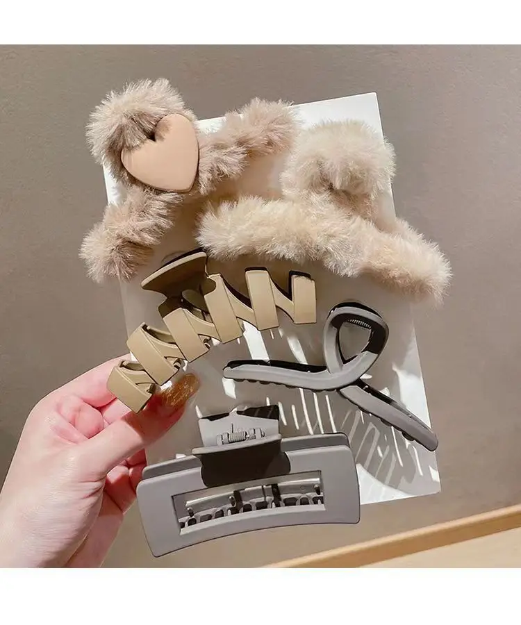 Plush Hair Clips for Women Men Winter Accessories 11.5cm — feature 10