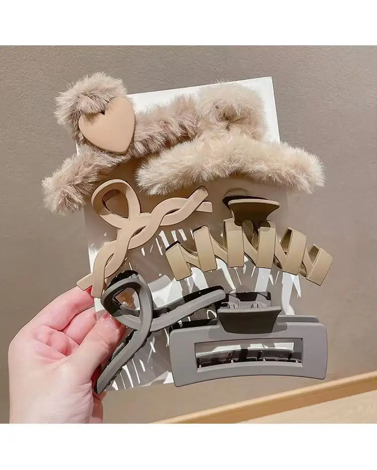 Plush Hair Clips for Women Men Winter Accessories 11.5cm — feature 22