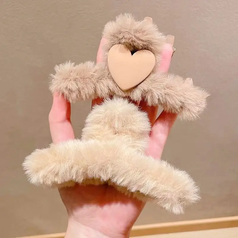 Plush Hair Clips for Women Men Winter Accessories 11.5cm — feature 24
