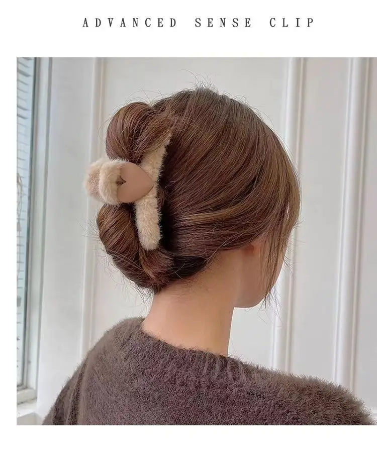 Plush Hair Clips for Women Men Winter Accessories 11.5cm — feature 25