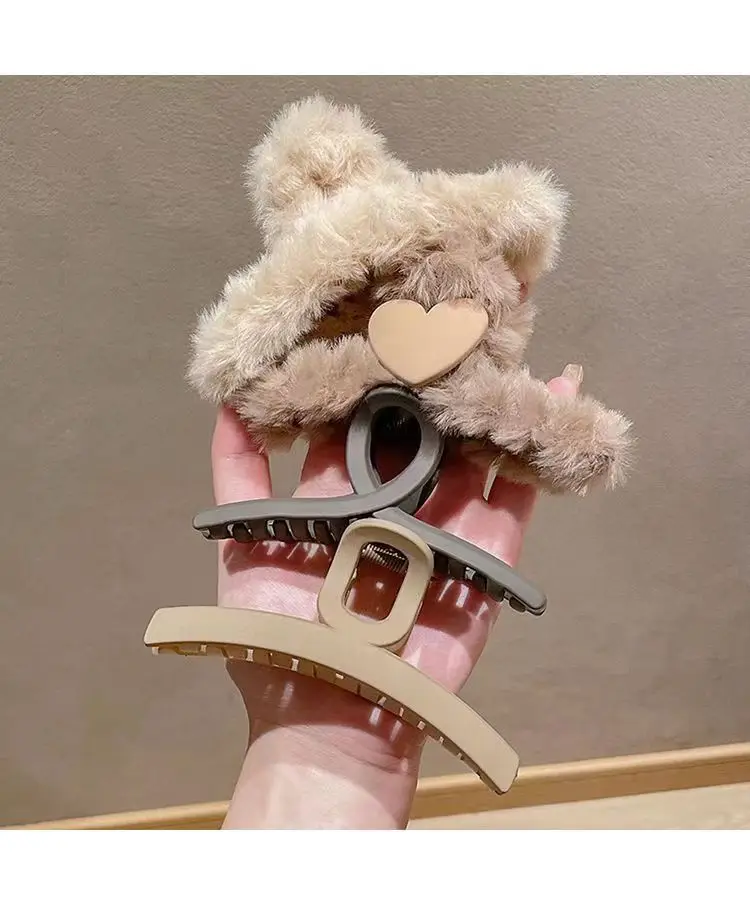 Plush Hair Clips for Women Men Winter Accessories 11.5cm — feature 26