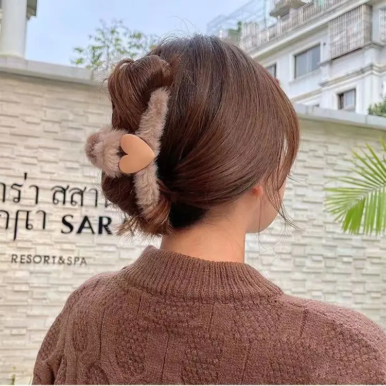 Plush Hair Clips for Women Men Winter Accessories 11.5cm — feature 27
