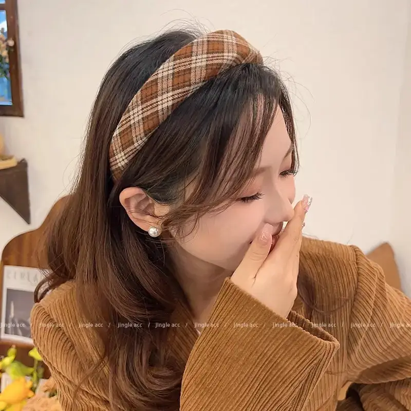 Women Retro Headband Blue 2025 Wide Bristle Hairpin - Image 68