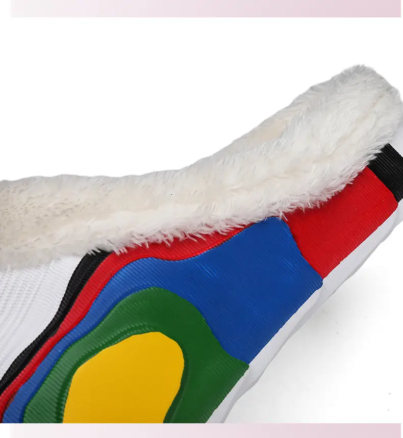 Cotton Slippers Men's Winter Couple's Feeling fleece-lined Warm Waterproof Trendy Lazy Shoes Parent-Child Mao Mao Slippers — feature 6
