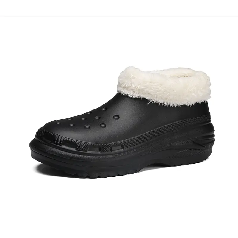 Cotton Slippers Men's Winter Couple's Dung-feeling Home Room Interior Velvet Heel Warm Waterproof Cotton Shoes Wool Slippers - Image 5