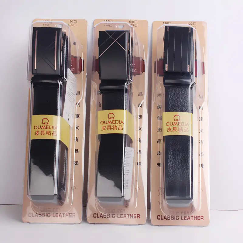Men's Black Leather Belt with Gold Buckle - Image 26
