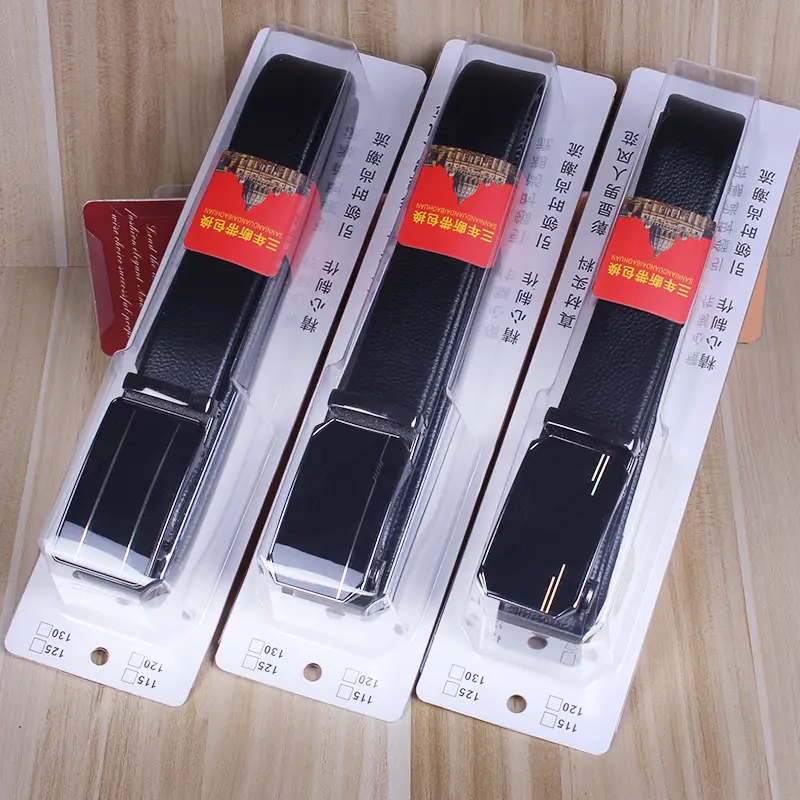 Men's Black Leather Belt with Gold Buckle - Image 12