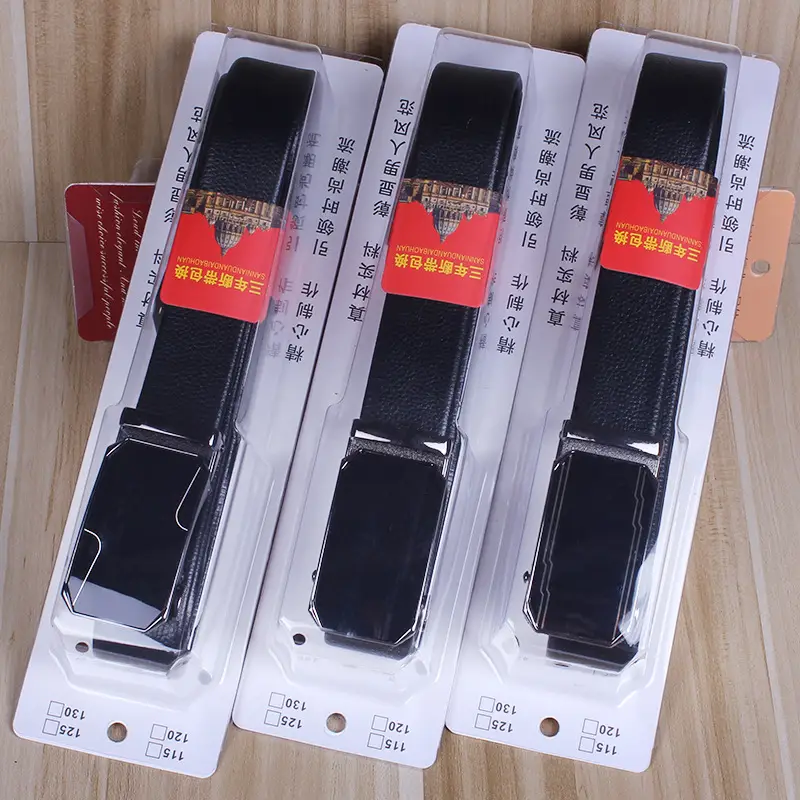 Men's Black Leather Belt with Gold Buckle - Image 13