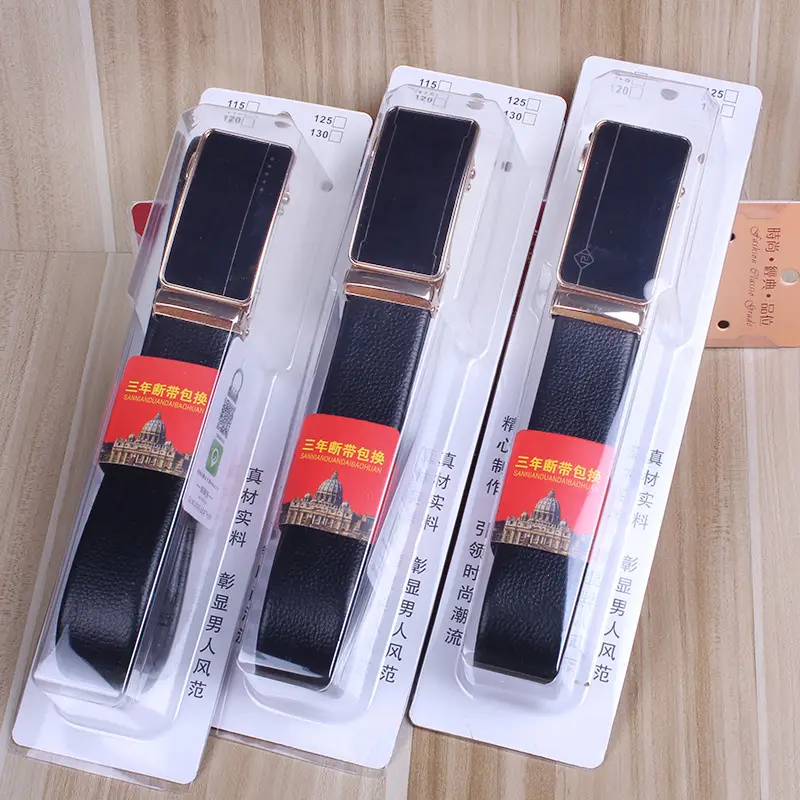 Men's Black Leather Belt with Gold Buckle - Image 15