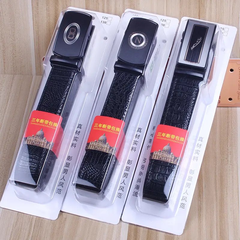 Men's Black Leather Belt with Gold Buckle - Image 19