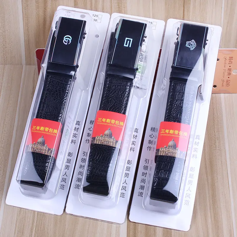 Men's Black Leather Belt with Gold Buckle - Image 21