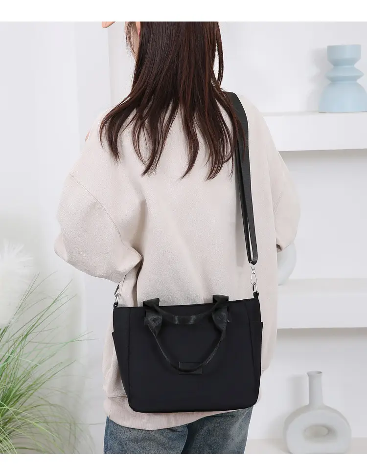 Light Blue Nylon Shoulder Bag for Women — feature 19