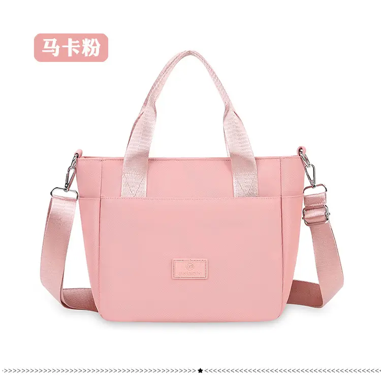 Light Blue Nylon Shoulder Bag for Women — feature 29