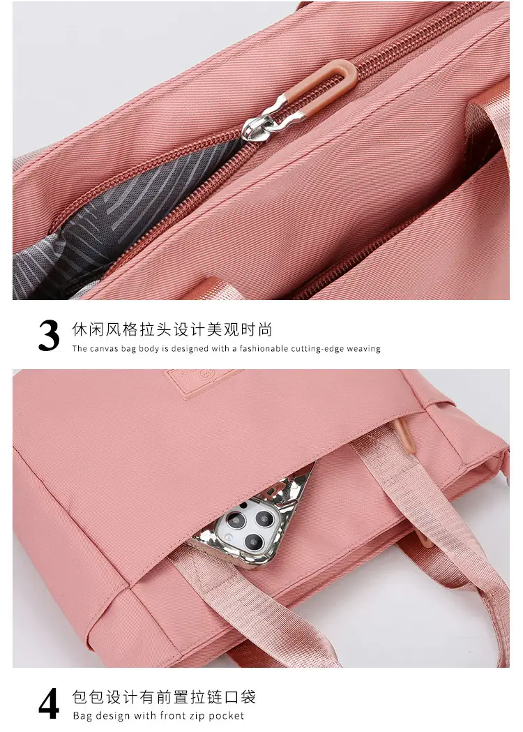 Light Blue Nylon Shoulder Bag for Women — feature 36