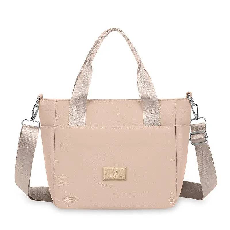 Light Blue Nylon Shoulder Bag for Women - Image 5
