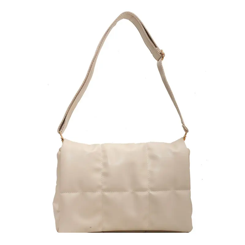 2023 Women's Black Rhombus Embroidery Shoulder Bag - Image 4