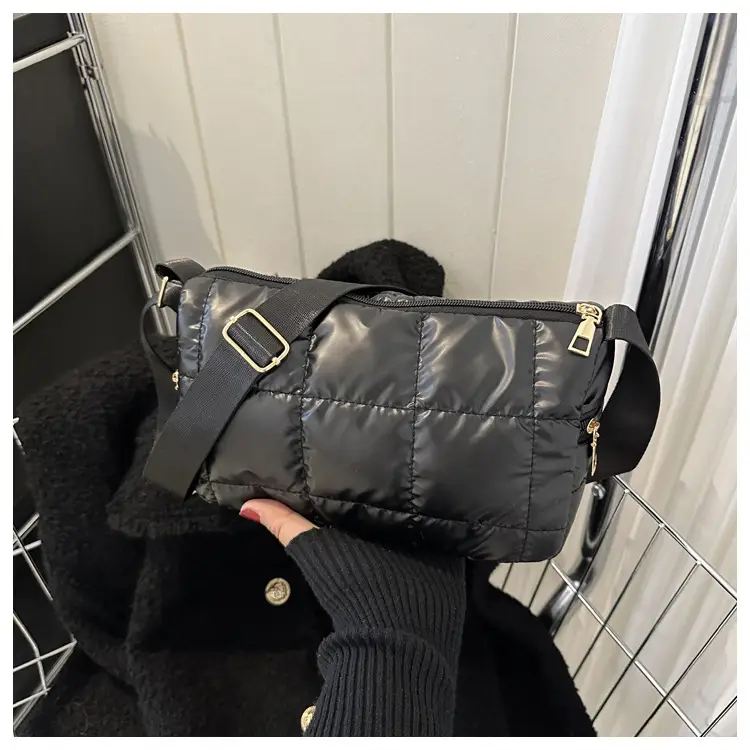 Black Quilted Shoulder Bag for Women 2023 Winter — feature 22