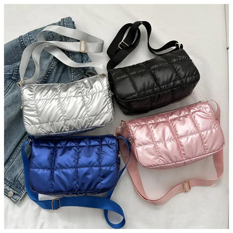Black Quilted Shoulder Bag for Women 2023 Winter — feature 24