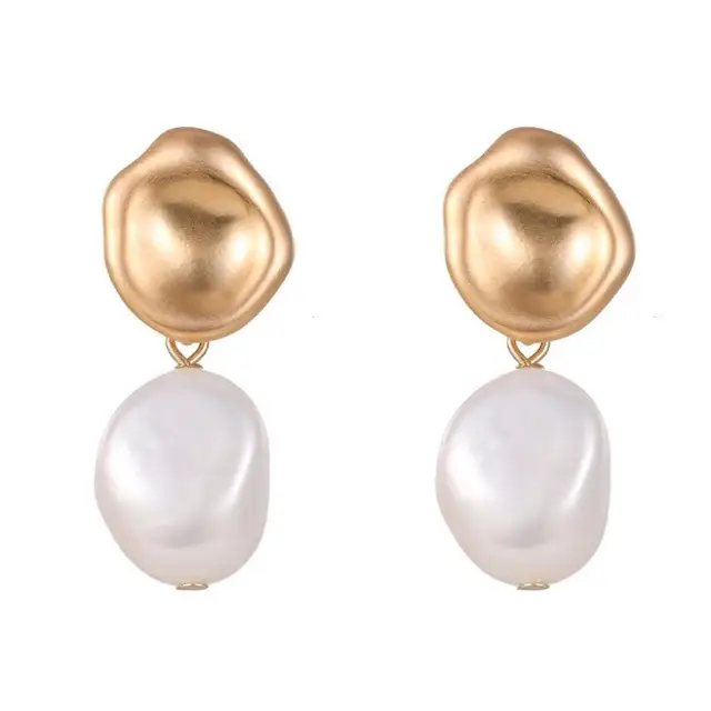 Natural Freshwater Pearl Earrings 925 Silver Elegant Women - Image 5