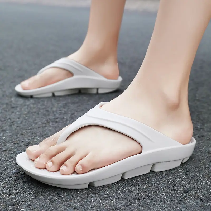 Slippers summer men's cross-border foreign trade flip flops women's outer wear thick bottom couple sandals indoor lightweight beach shoes wholesale - Image 10