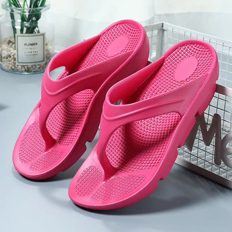 Slippers summer men's cross-border foreign trade flip flops women's outer wear thick bottom couple sandals indoor lightweight beach shoes wholesale - Image 12