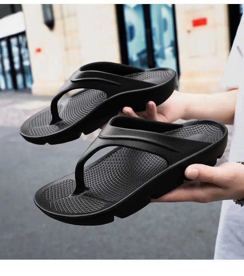 Slippers summer men's cross-border foreign trade flip flops women's outer wear thick bottom couple sandals indoor lightweight beach shoes wholesale — feature 19