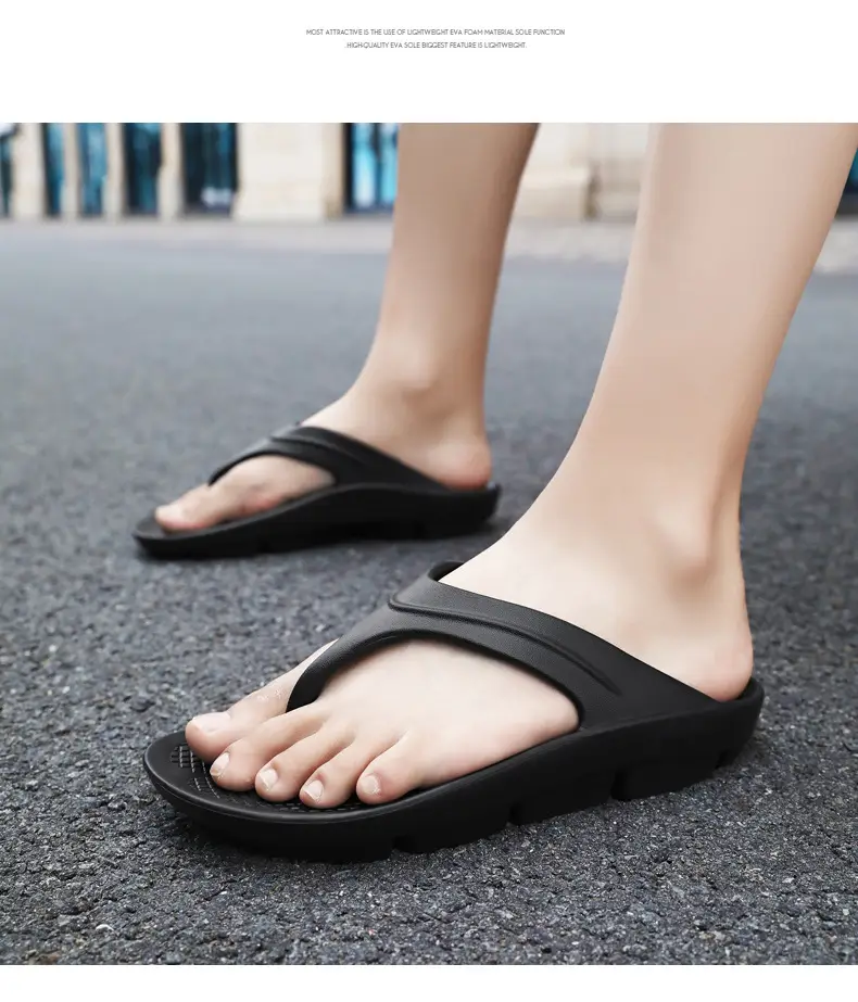 Slippers summer men's cross-border foreign trade flip flops women's outer wear thick bottom couple sandals indoor lightweight beach shoes wholesale — feature 23