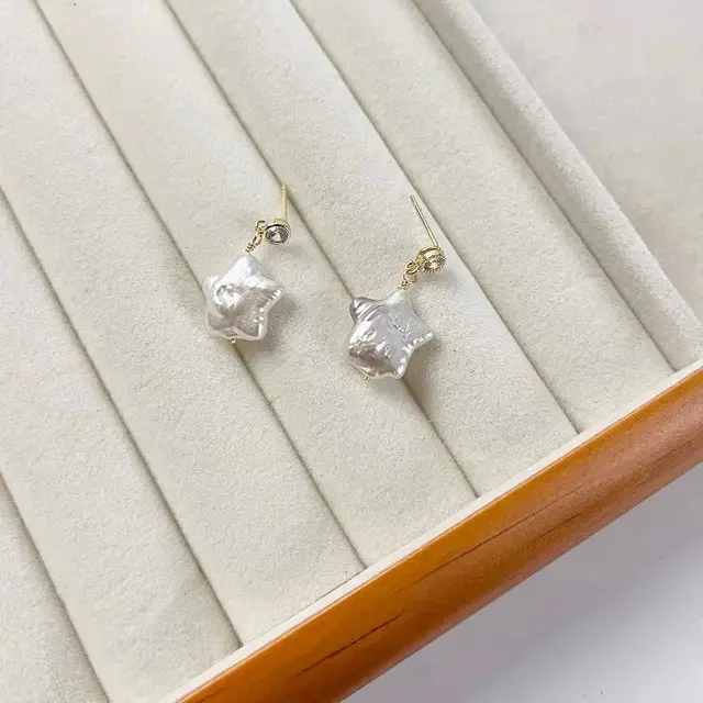 Pearl Star Earrings for Girls All Match