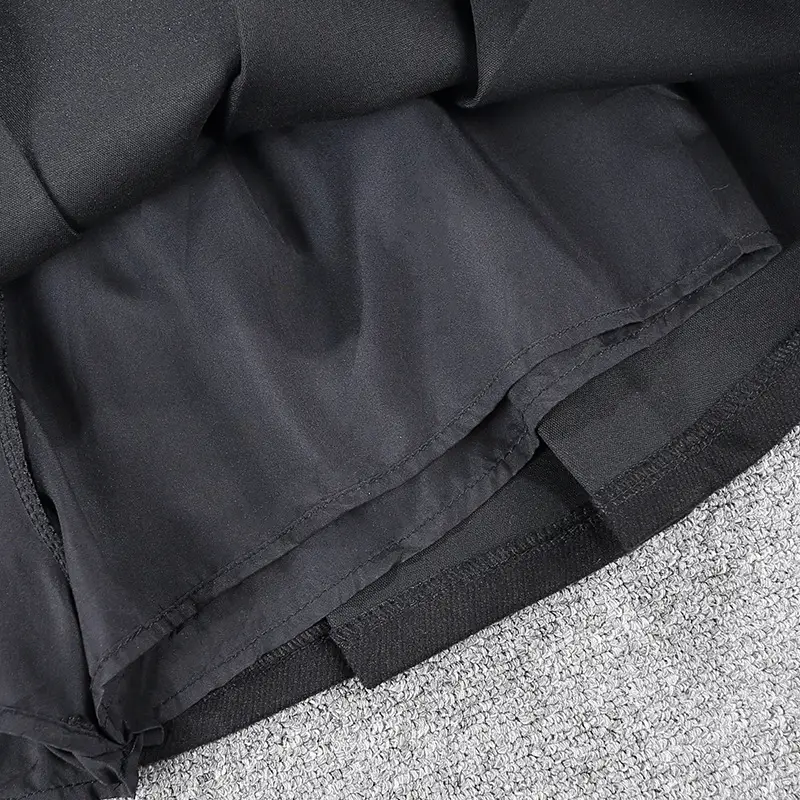 Maillard Woolen Pleated Skirt with Belt — feature 7