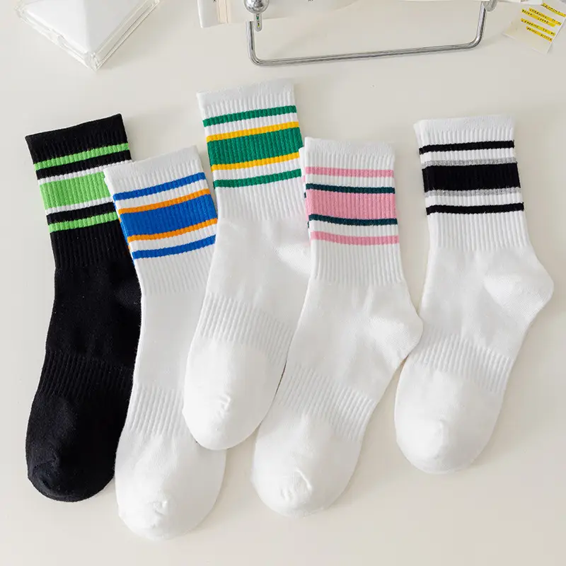 Autumn and winter socks men's mid-length socks trendy all-match basketball sports deodorant men's socks factory wholesale — feature 3