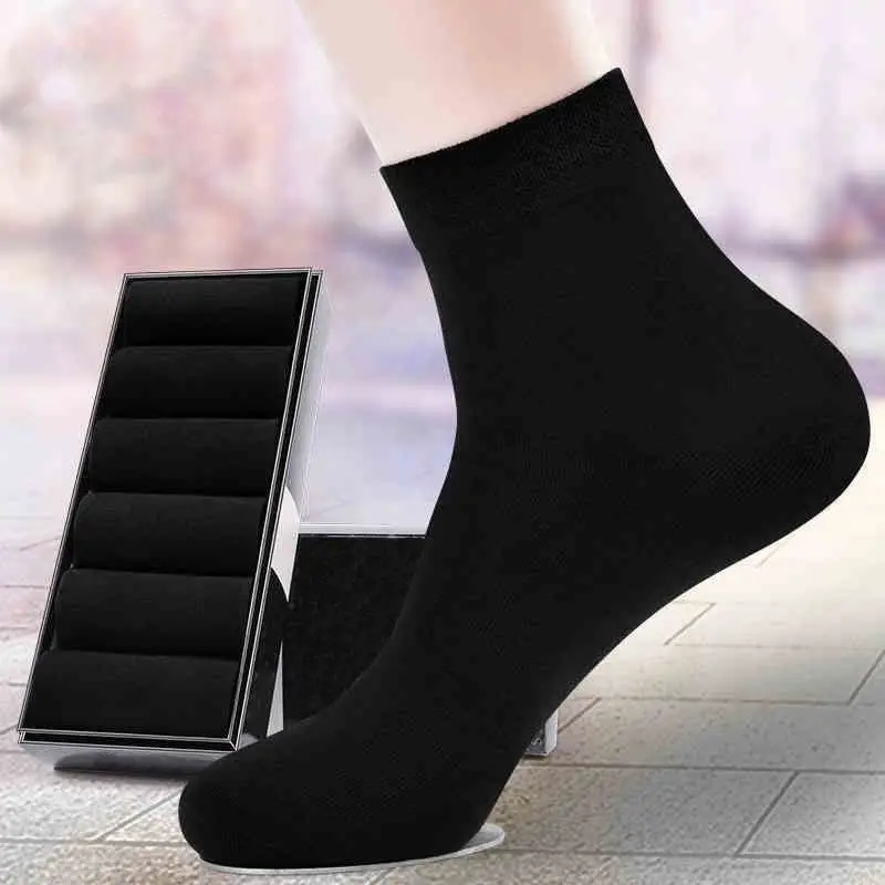 Autumn and winter socks men's mid-length socks trendy all-match basketball sports deodorant men's socks factory wholesale