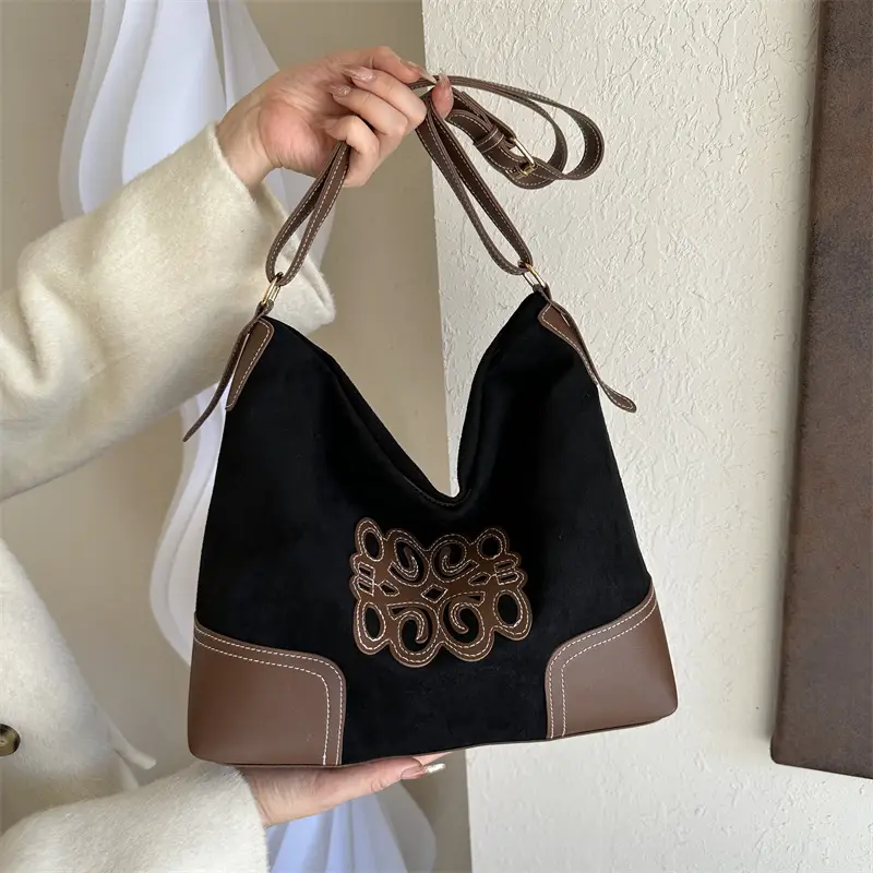 Retro Brown Shoulder Tote Bag for Women 2023 - Image 2