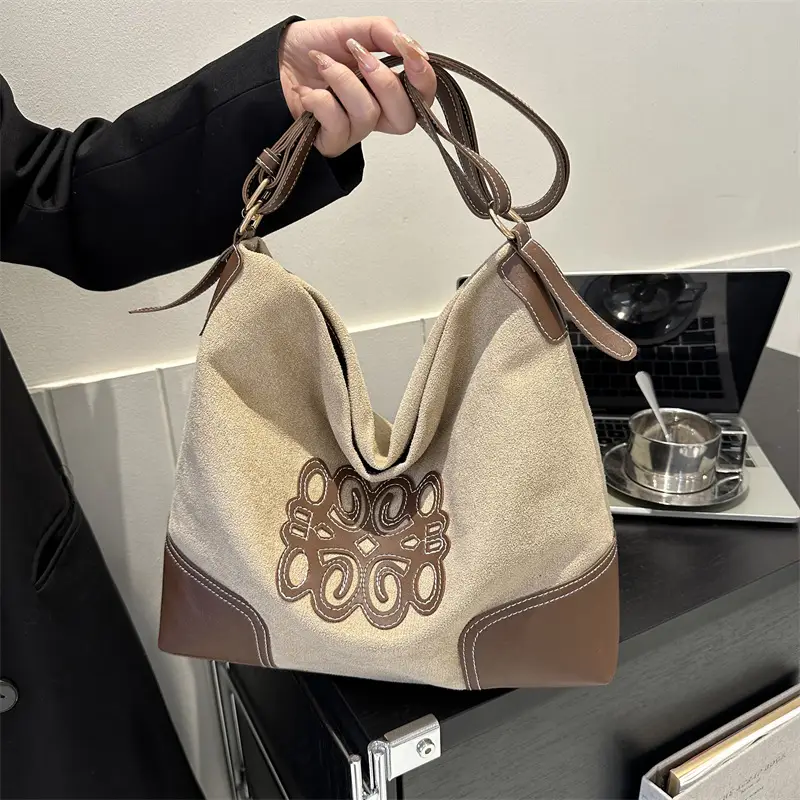Retro Brown Shoulder Tote Bag for Women 2023 - Image 4