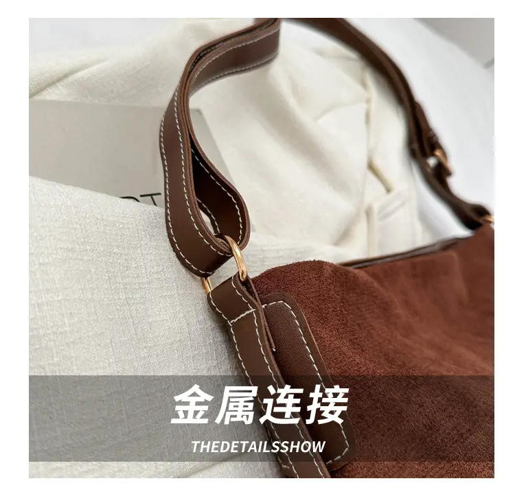 Retro Brown Shoulder Tote Bag for Women 2023 — feature 4